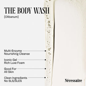 Nécessaire ingredient spread with THDA vitamin C and enzymes showcasing active skincare