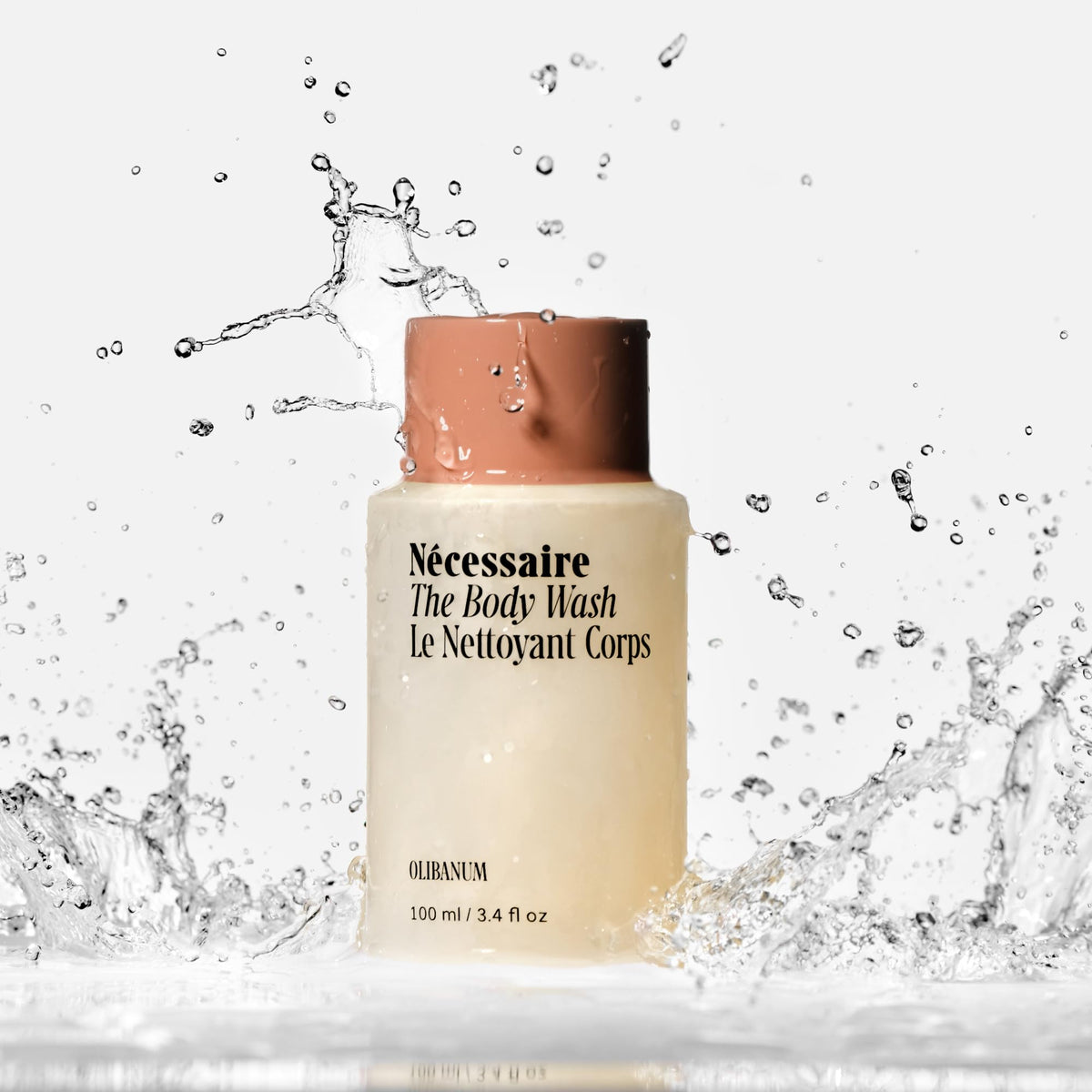 Nécessaire creamy foam texture demonstrating rich lather and gentle cleansing