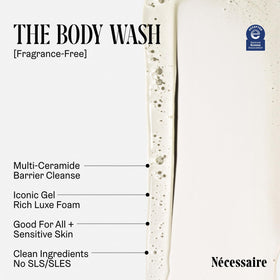 Nécessaire ceramide ingredient visual emphasizing barrier support benefit