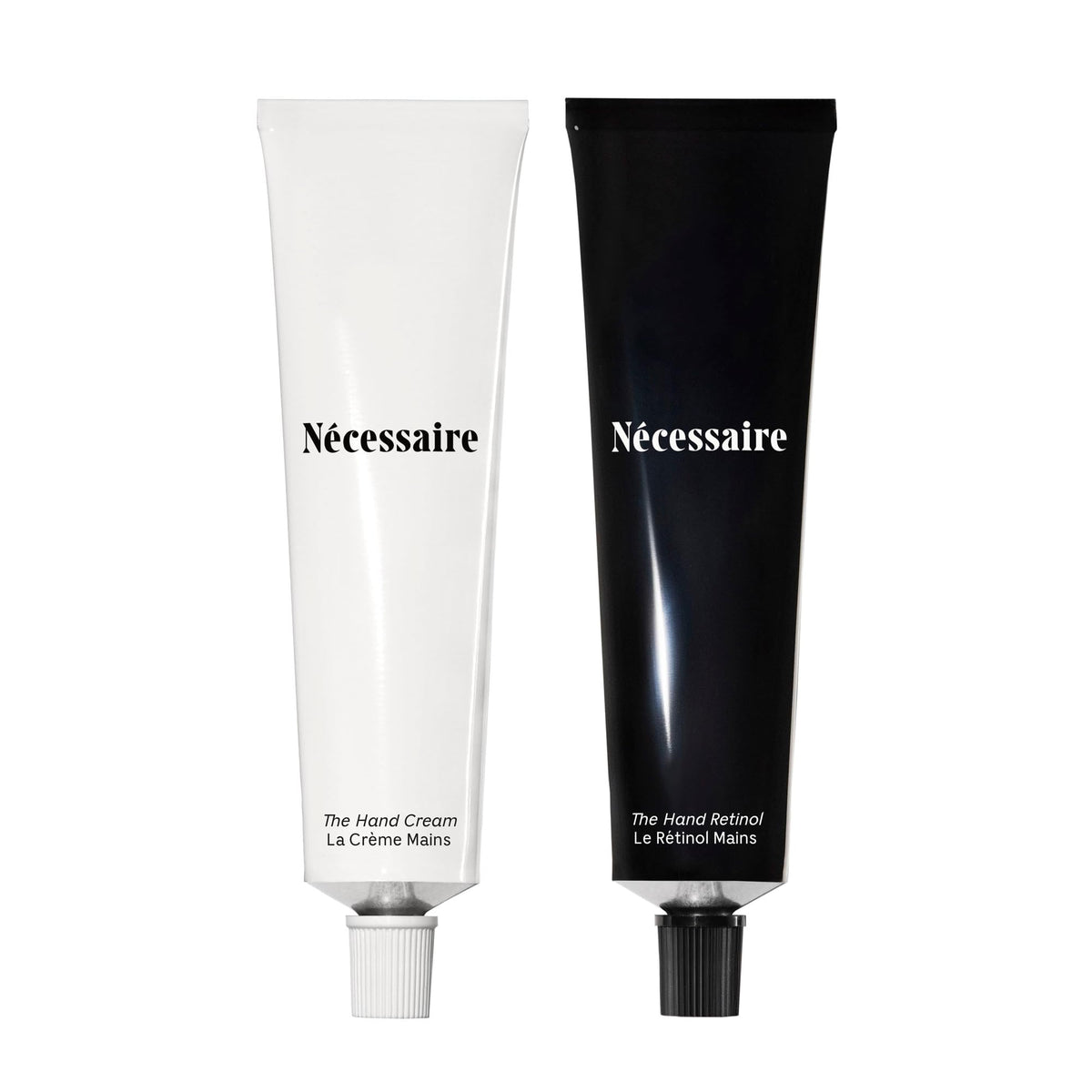 Nécessaire front packaging showing the duo for easy gifting and daily routines