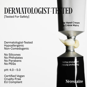 Nécessaire before and after hands showing smoother, more even tone