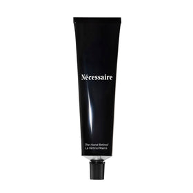 Nécessaire front packaging showing tube and product benefit