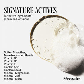 Nécessaire bottle paired with Hand Lotion demonstrating coordinated moisturization routine