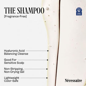 Nécessaire hyaluronic ingredient detail emphasizing moisture retention benefits