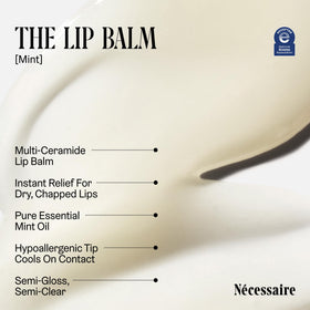 Nécessaire texture close-up showing creamy balm finish for immediate hydration benefit