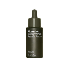 Nécessaire Rosemary Serum front packaging showing clean clinical design and benefit