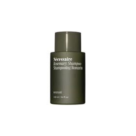 Nécessaire bottle front packaging showing rosemary shampoo for gentle strengthening