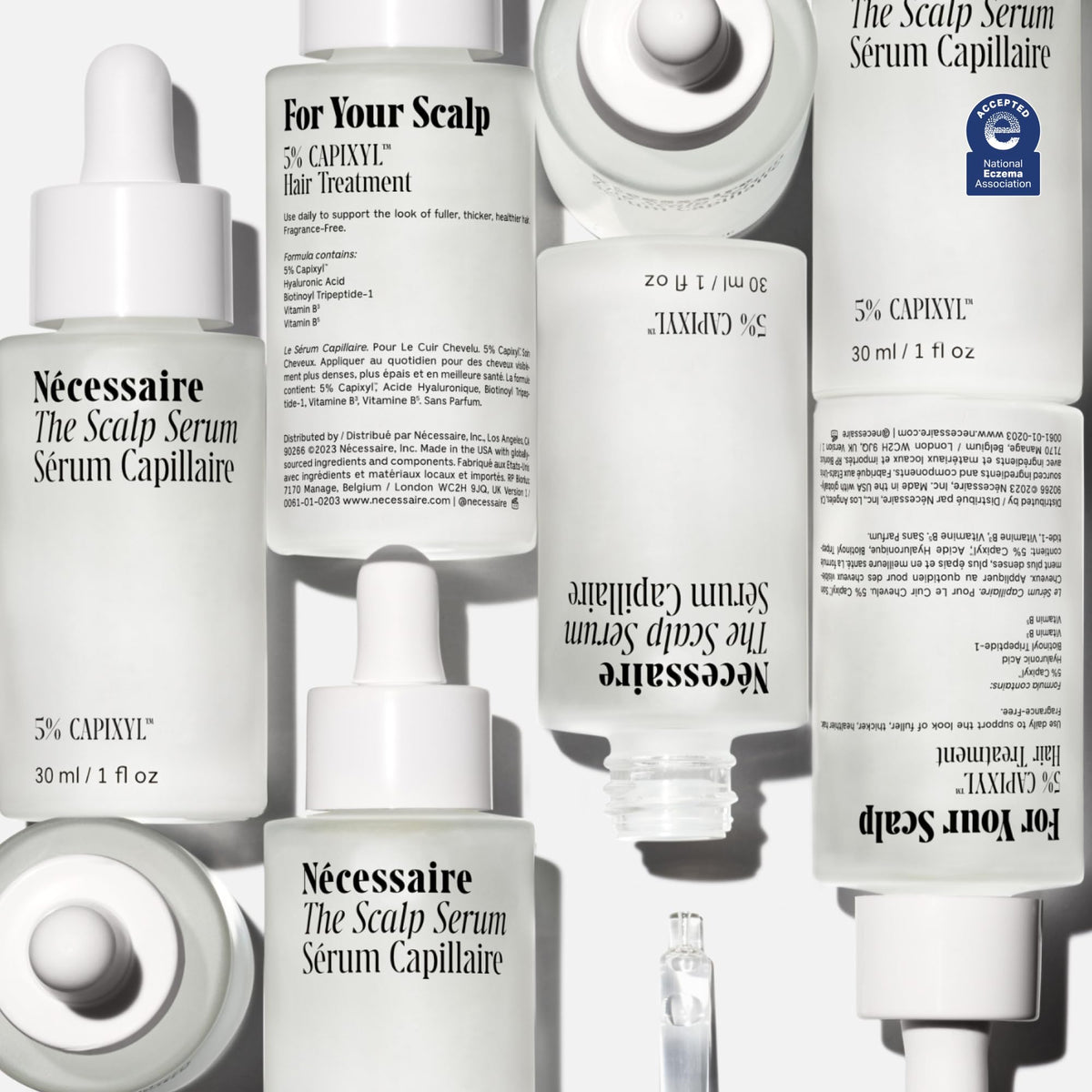 Nécessaire pipette detail dispensing serum for precise application