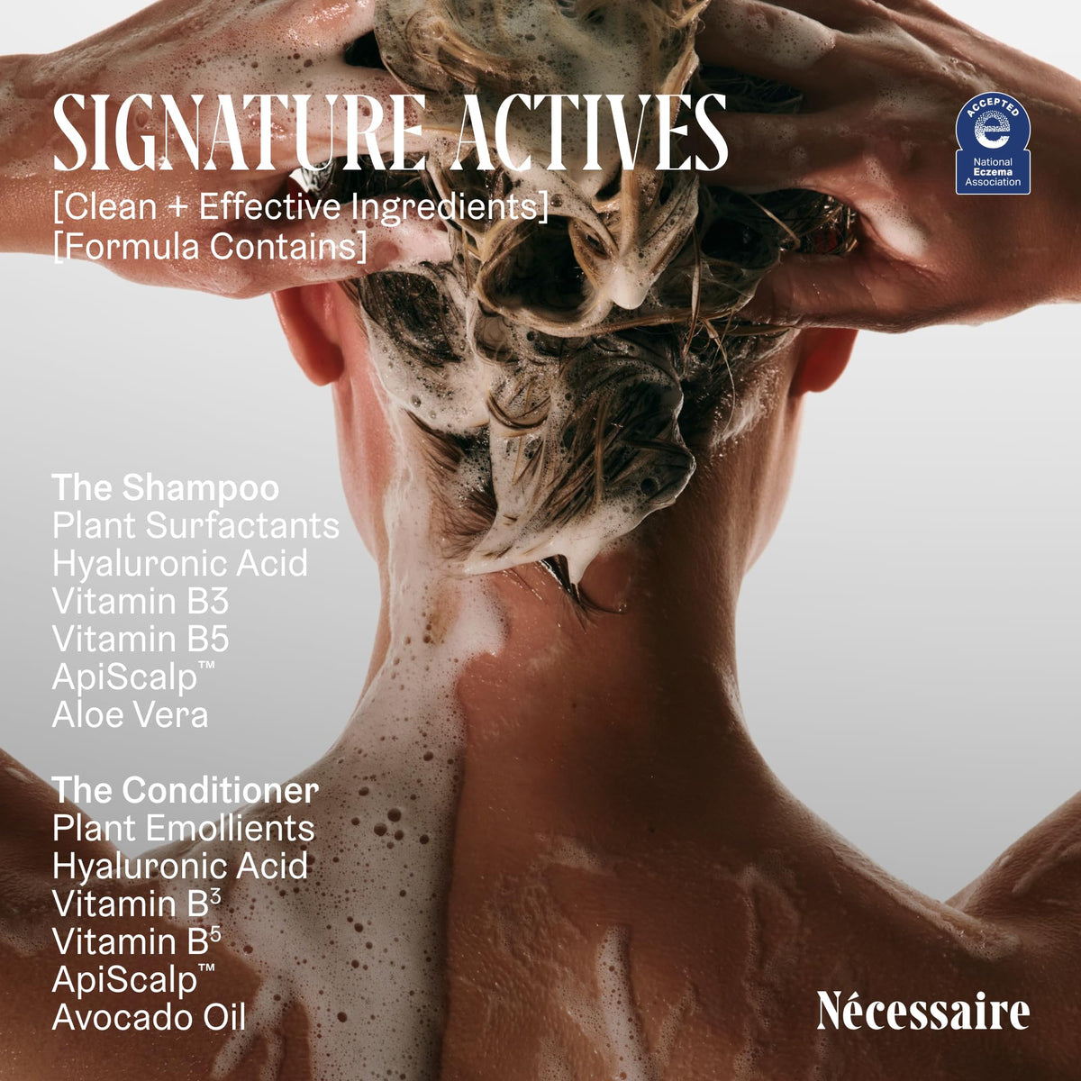 Nécessaire conditioner cream texture showing slip for detangling and softness