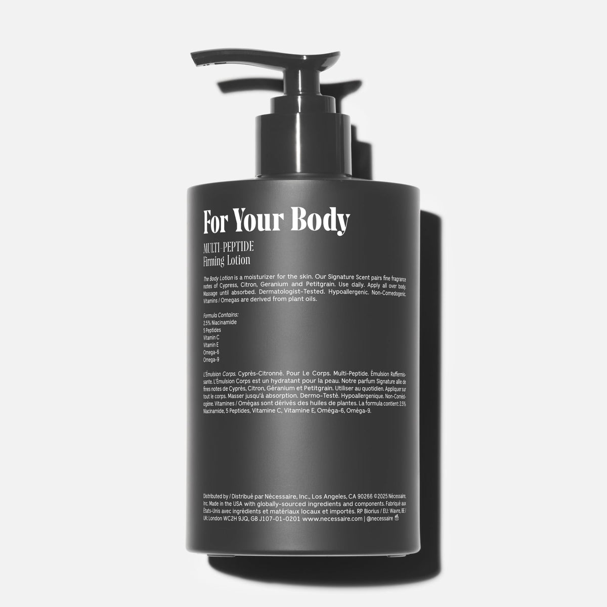 Nécessaire lotion texture close-up illustrating fast absorption benefit