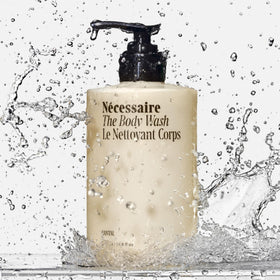 Nécessaire creamy foam texture closeup demonstrating gentle, moisturizing lather