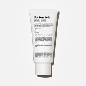 Nécessaire exfoliator texture dollop close-up showing pumice granules for effective buffing