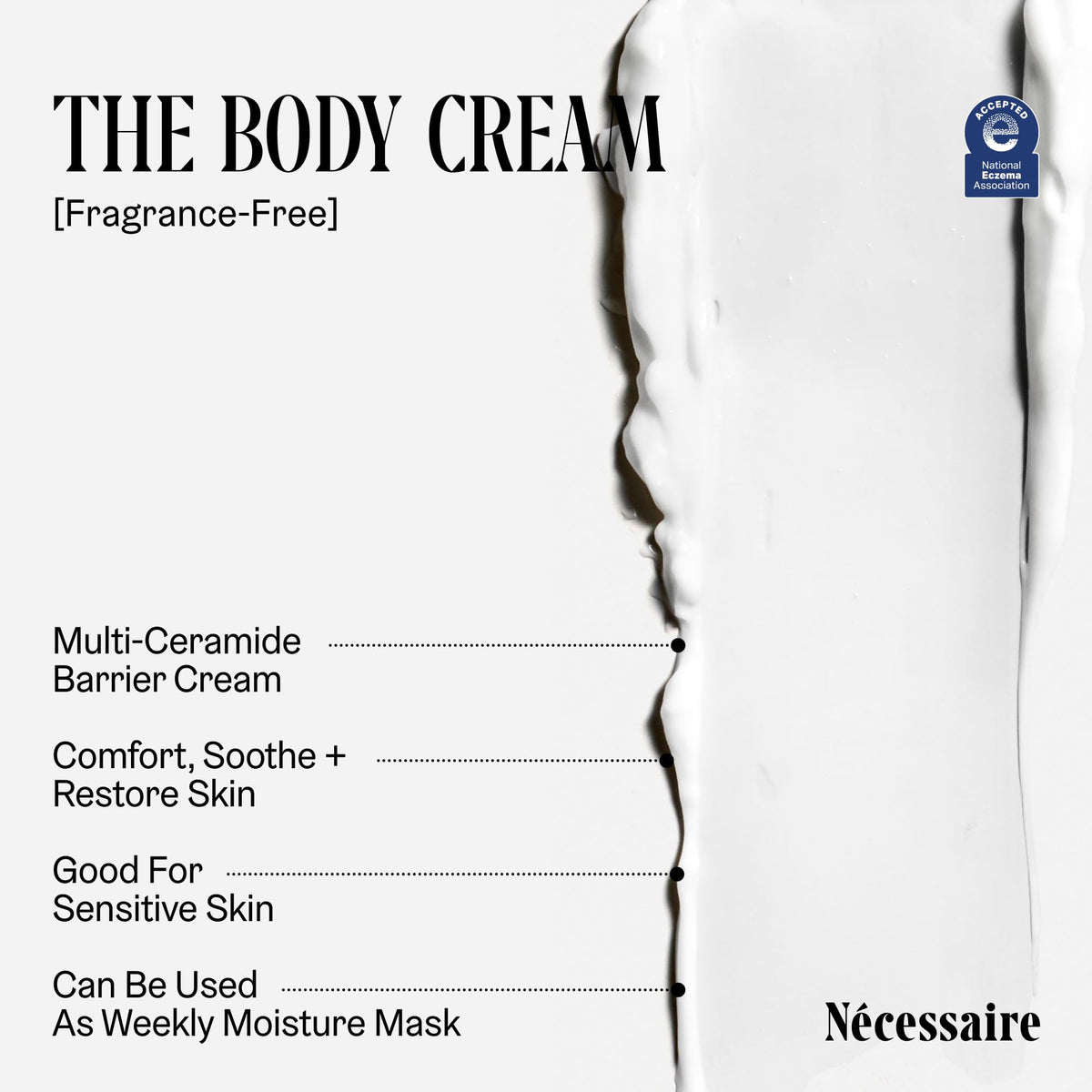 Nécessaire concept image of ceramides and hyaluronic acid highlighting barrier support