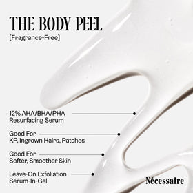 Nécessaire applied to arm demonstrating reduction of bumps and improved skin texture