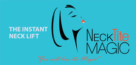 NeckTITE Magic front packaging showing 12-count box and instant lift benefit