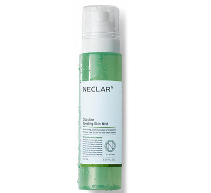 Neclar front packaging showing Centella and Aloe benefits