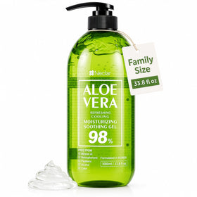 Neclar front pump bottle showing large 1000ml size and convenience