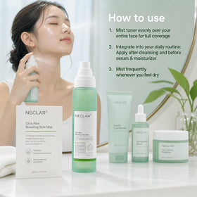 Neclar bottle in hand to show 5 fl oz scale and convenience