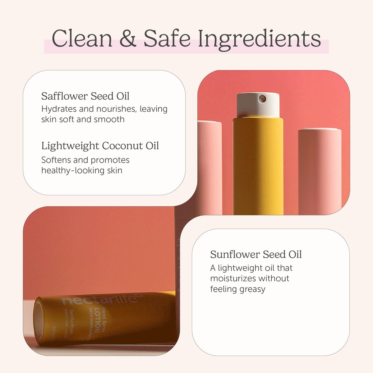 Nectar Life aluminum bottle detail showing leak-proof construction benefit