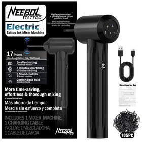 Neebol front view showing compact mixer and ergonomic grip for easy handling