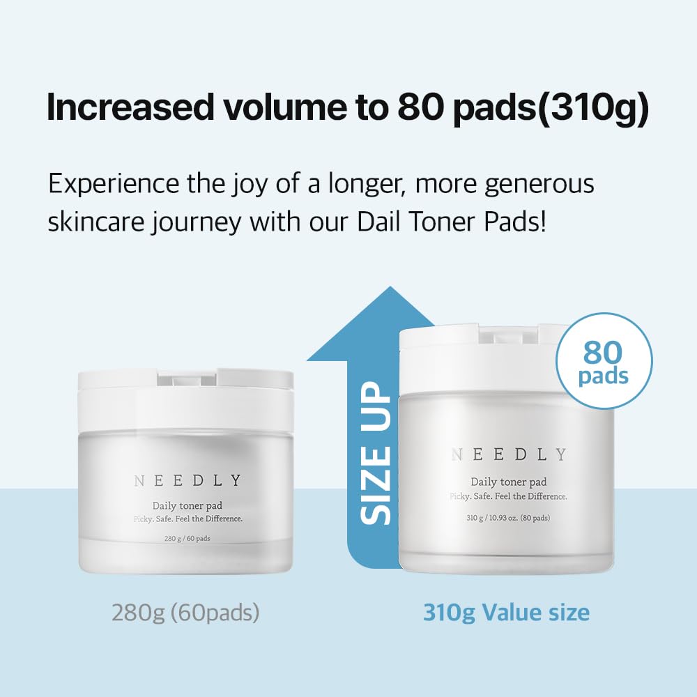 NEEDLY extra-large cotton pad close-up showing soft texture and ample essence