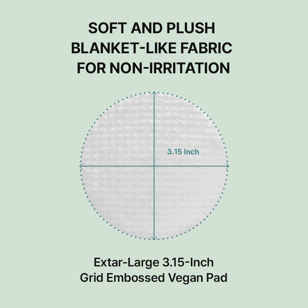 NEEDLY open tub showing stacked pads for convenient travel and daily use