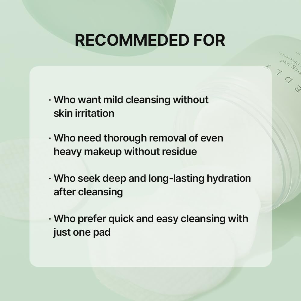 NEEDLY pad smooth side detail providing calming and hydrating finish