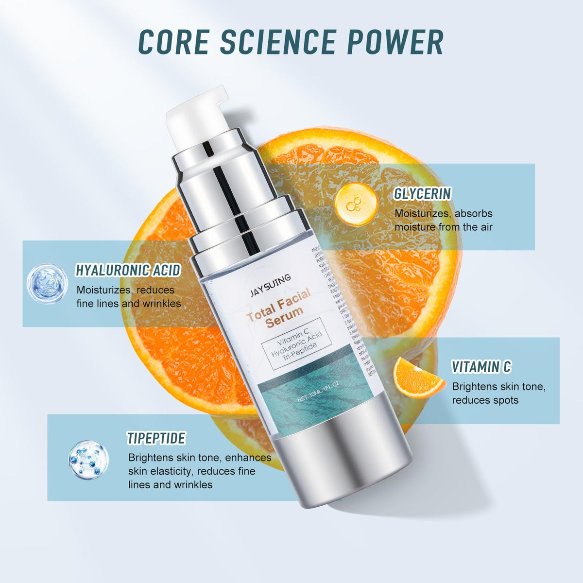 NEIOM close-up of serum drop highlighting lightweight, hydrating texture