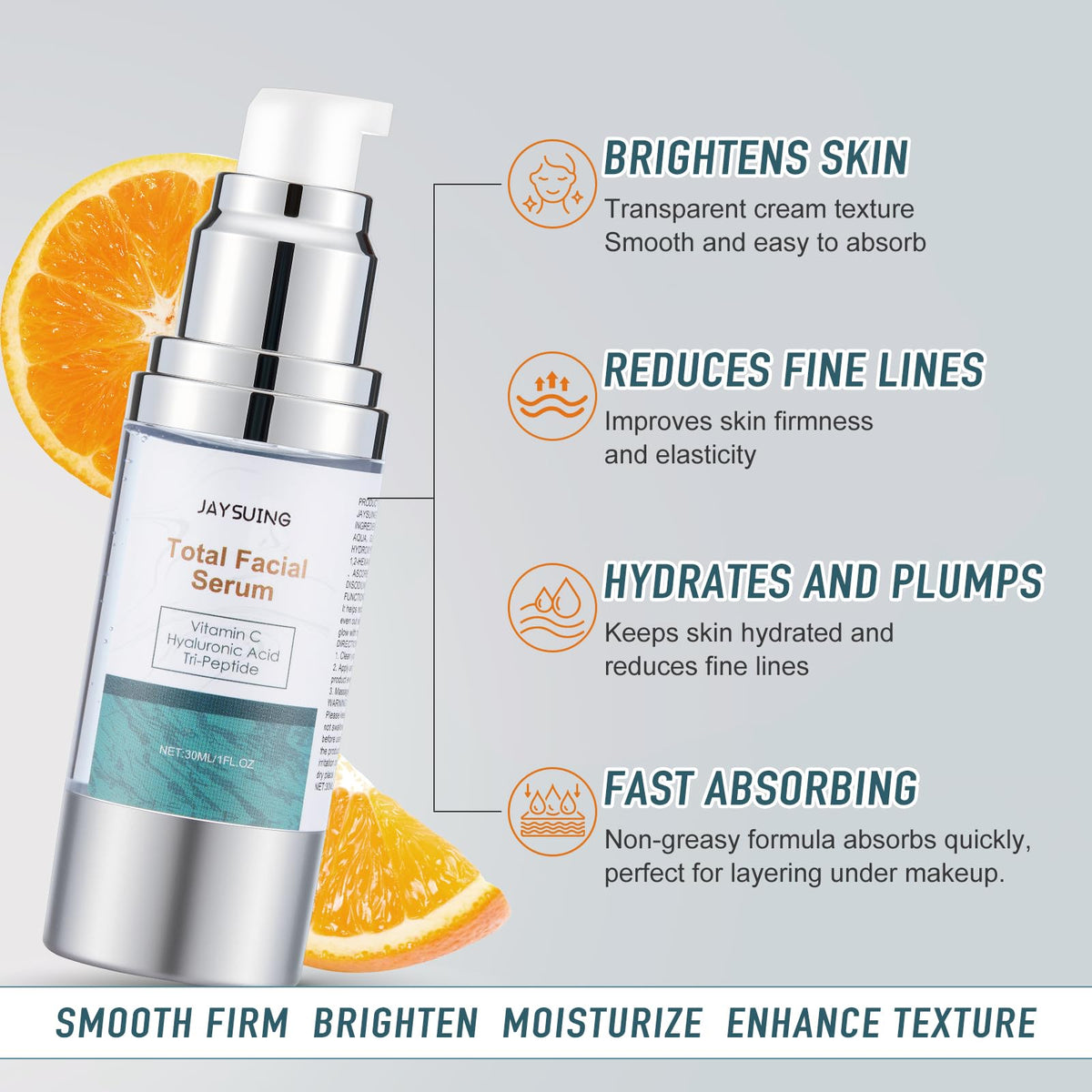NEIOM serum applied to cheek demonstrating smooth absorption benefit