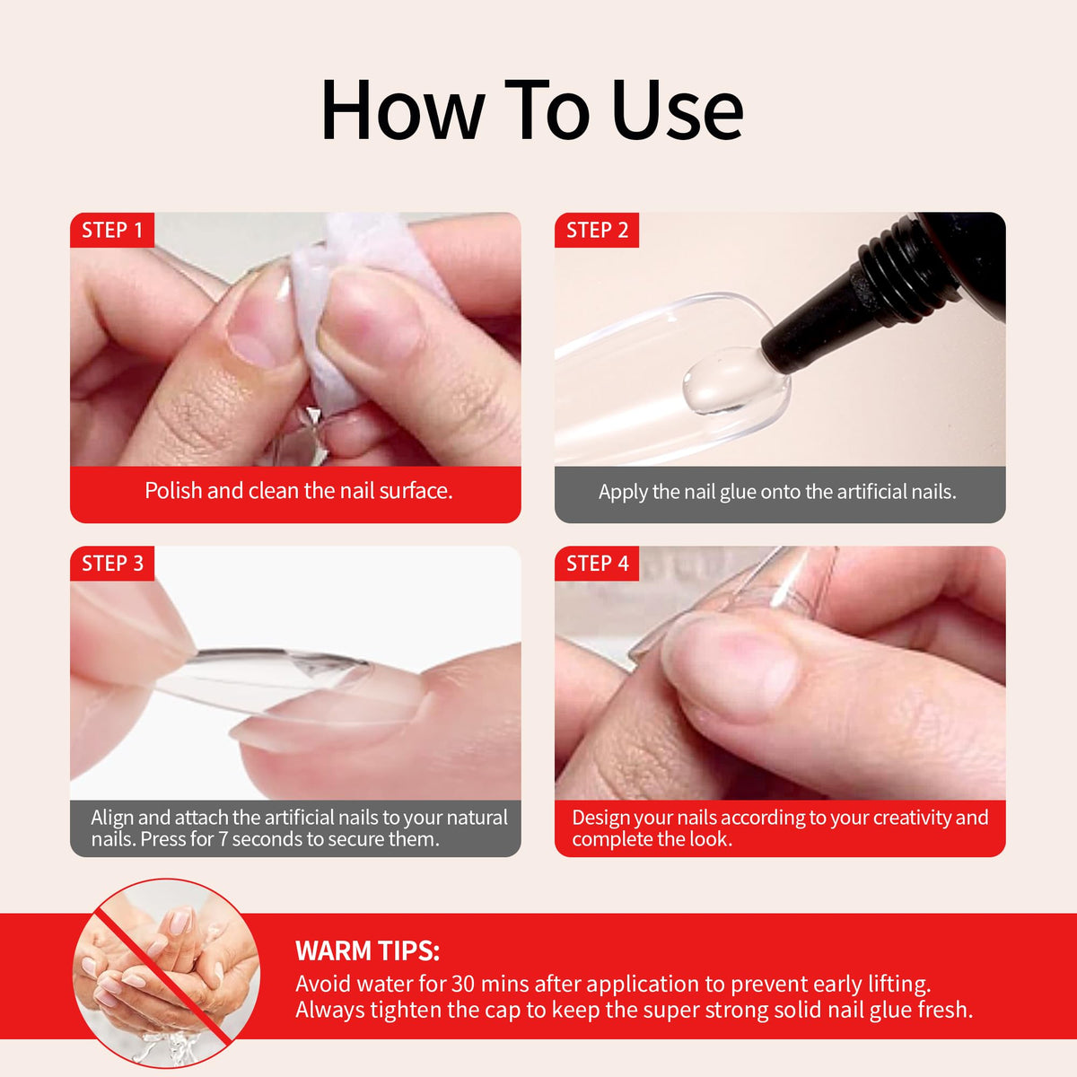 Nelrona press-on nails worn in real life for long-lasting style