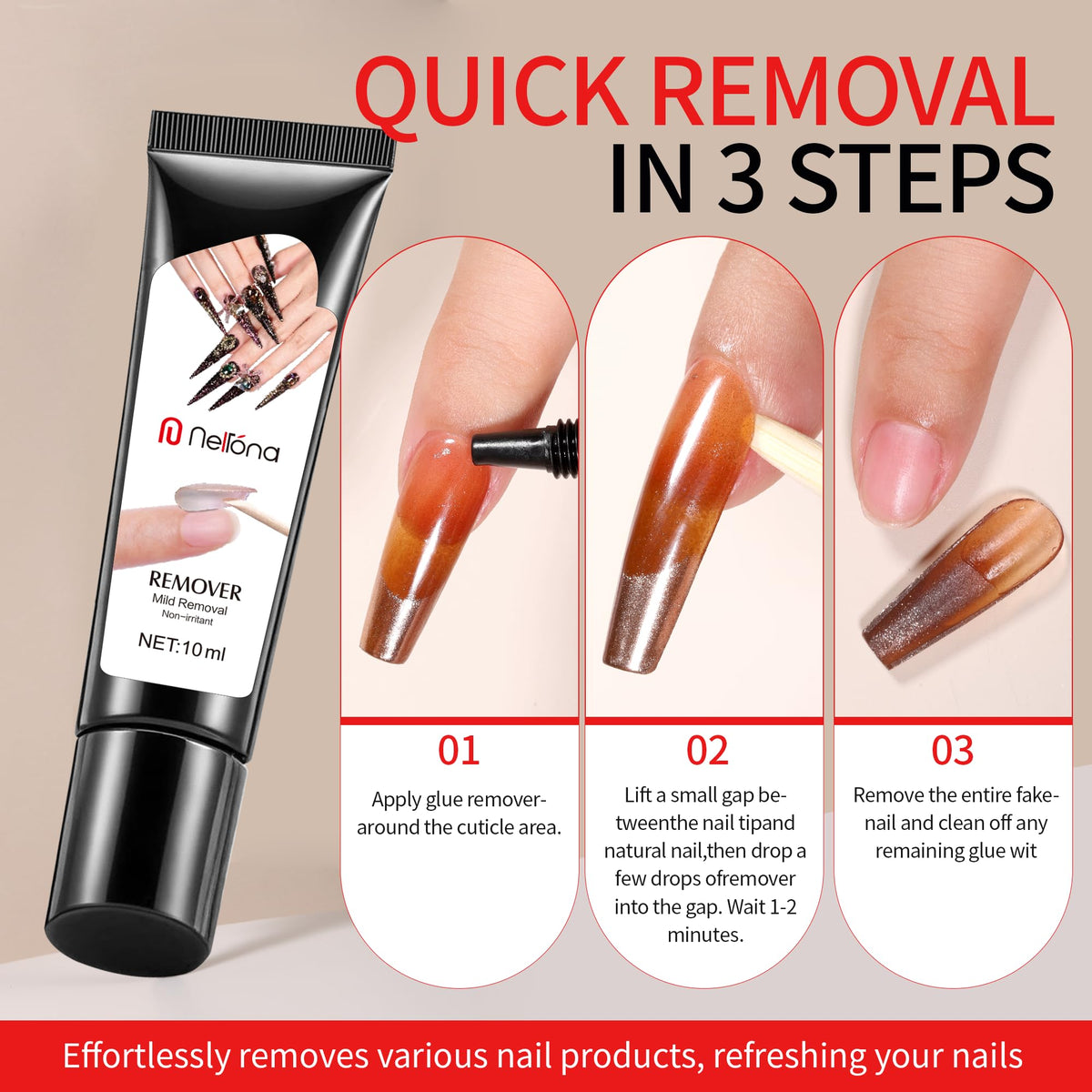 Nelrona full kit packed in travel pouch for on-the-go manicures