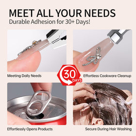 Nelrona jar next to fingertip for clear 10ml size scale