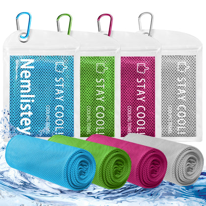 Nemlistey front view folded towel showing compact carry convenience