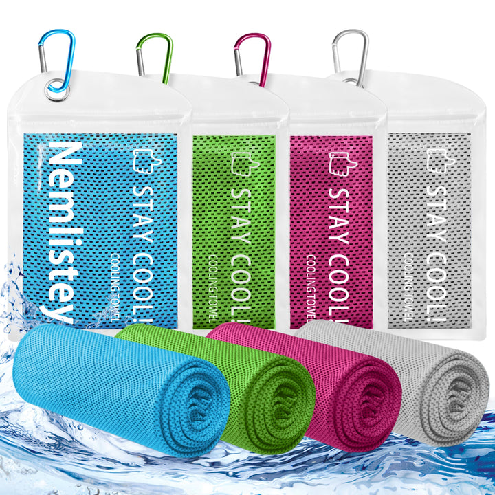 Nemlistey front view folded towel showing compact carry convenience