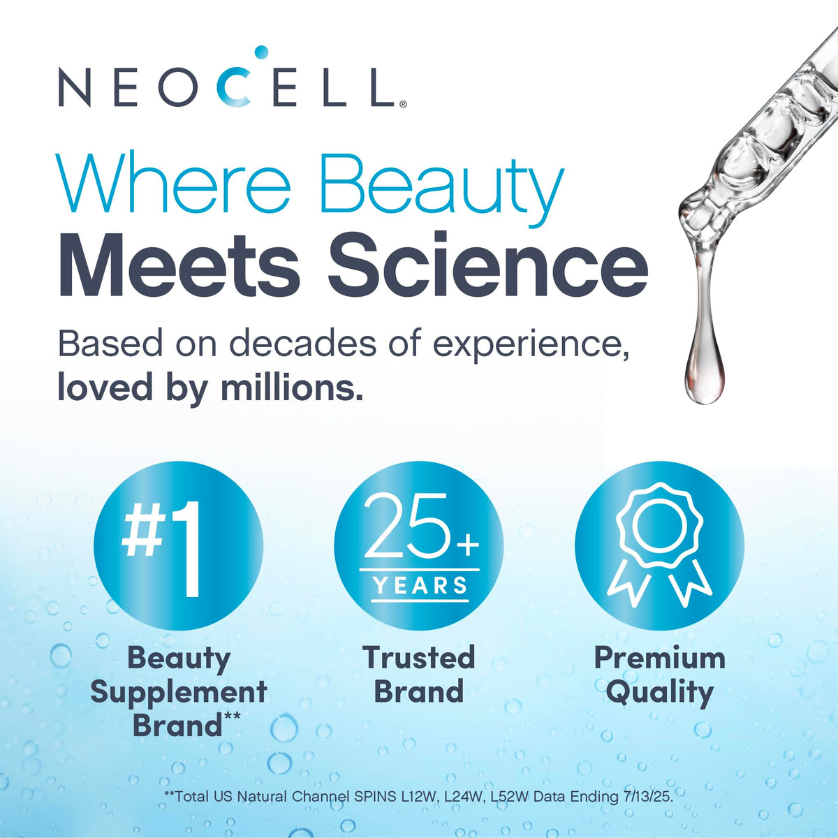 NeoCell label close-up showing clean ingredients for reassurance and transparency