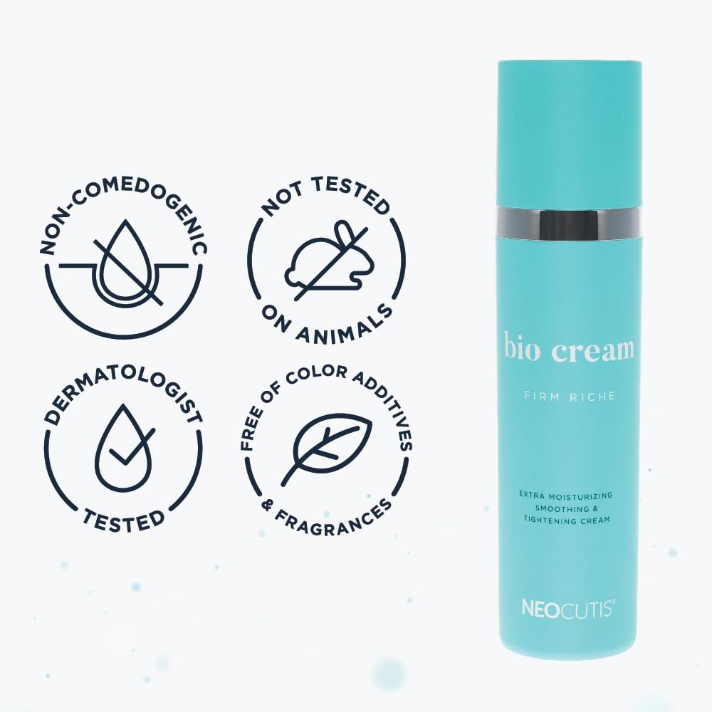 NEOCUTIS label close-up showing ingredient claims and usage guidance