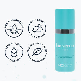 NEOCUTIS serum applied after cleansing showing improved skin hydration