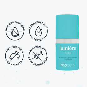 NEOCUTIS on a bathroom vanity in morning routine conveying refreshed look
