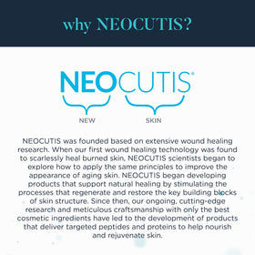 NEOCUTIS tube styled on vanity, lifestyle scene suggesting daily routine
