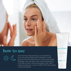 NEOCUTIS tube held in hand to show 125ml scale and travel convenience