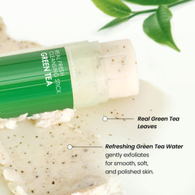 DERMALOGY by NEOGENLAB cleansing stick held in hand illustrating travel size convenience