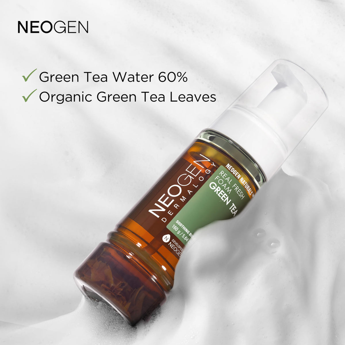NEOGEN DERMALOGY pump dispensing micro-foam for convenient one-pump usage