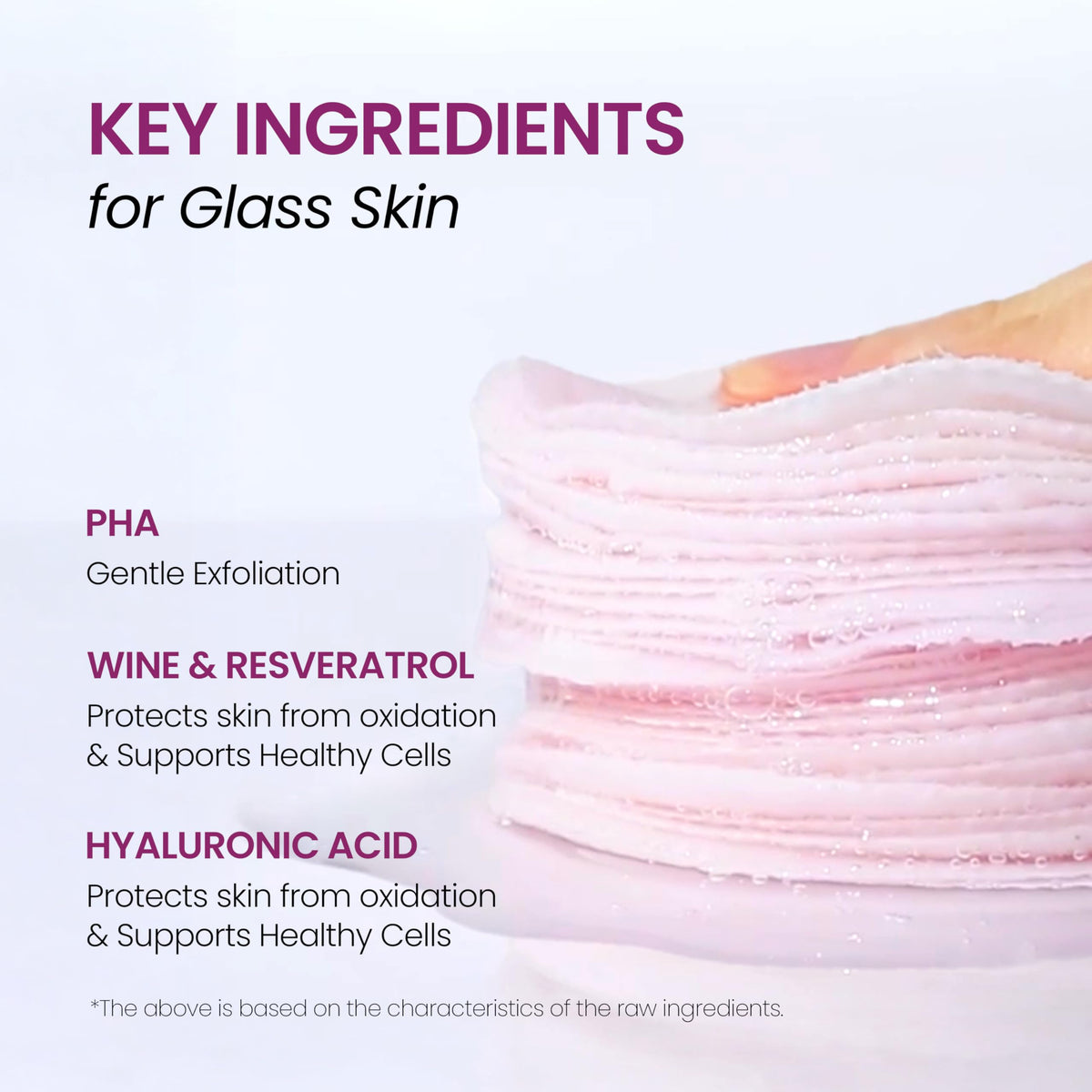 DERMALOGY by NEOGENLAB detailed gauze side demonstrating physical buffing action benefit