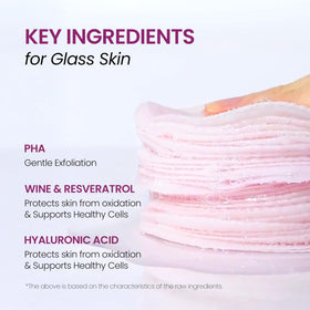 DERMALOGY by NEOGENLAB detailed gauze side demonstrating physical buffing action benefit