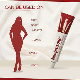 Neoprosone bottle beside a ruler indicating 50 ml size for scale and travel friendly benefit