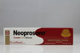 Neoprosone applied to elbow area illustrating body spot care and visible texture benefit