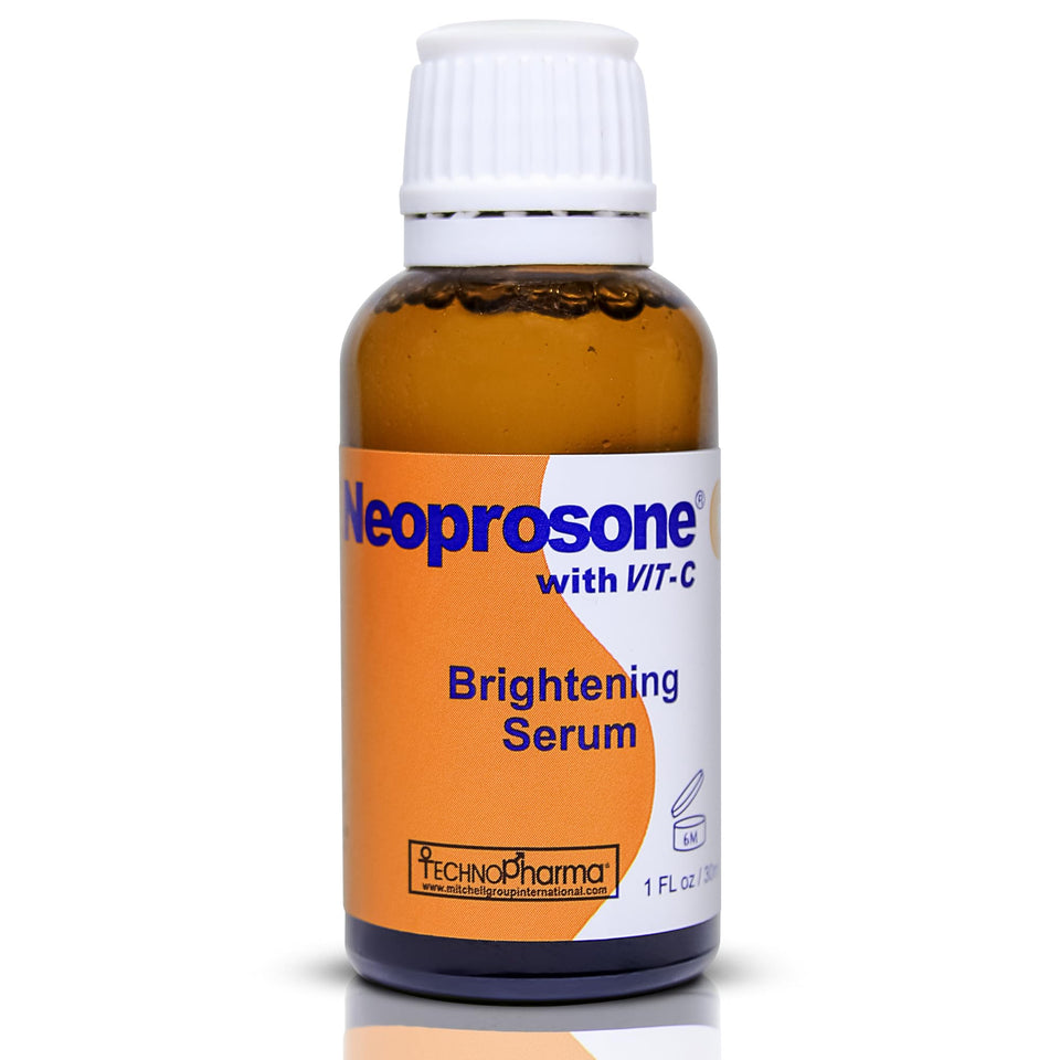 Neoprosone front packaging showing bottle and brightening benefit