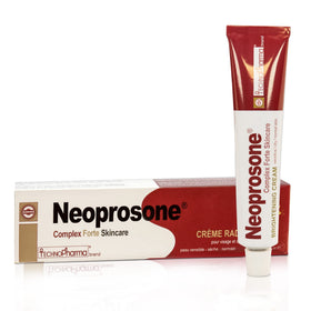 Neoprosone front packaging showing tube and clear branding for quick recognition