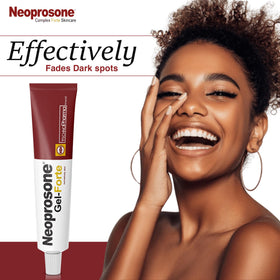 Neoprosone gel texture close-up showing lightweight clarity and smooth spread