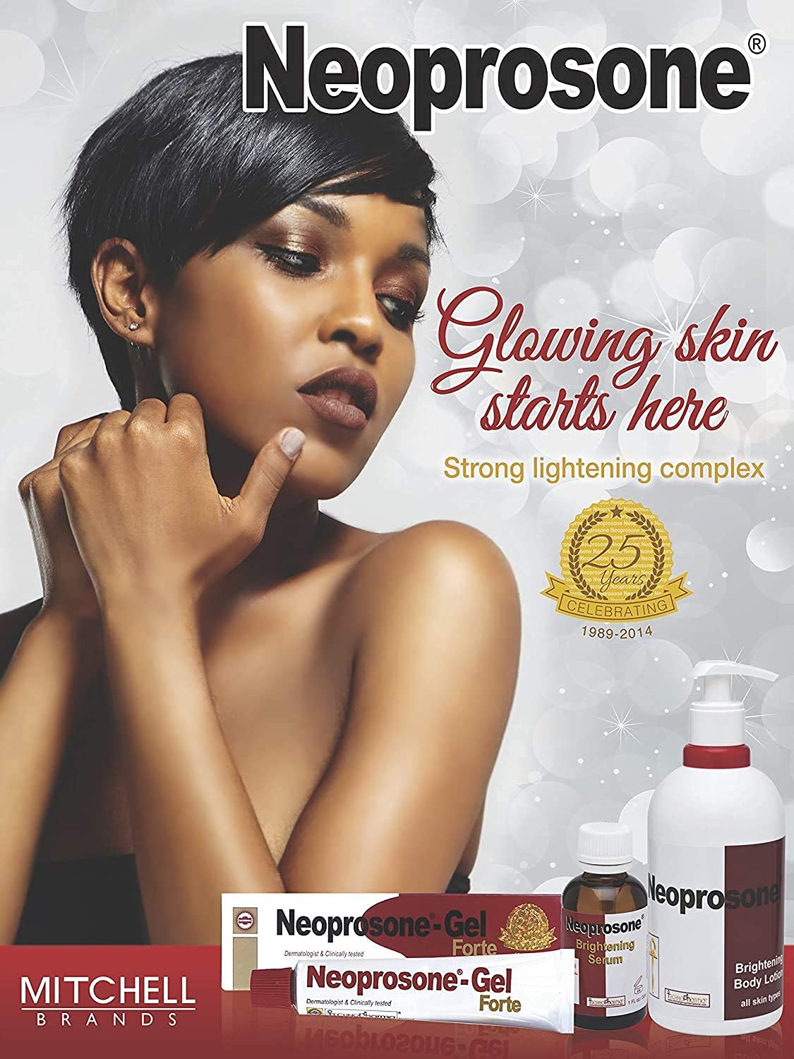 Neoprosone in bathroom routine scene showing easy integration into daily skincare